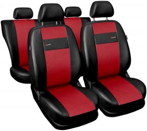 Fundas de asiento universales X-Line rojo