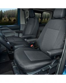 Fundas de asiento Tailor Made para Volkswagen Transporter T7 desde 2024 (asientos delanteros 1+1)