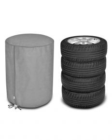 Funda protectora para guardar 4 ruedas de coche 4wheels, 74 x 90 cm, gris