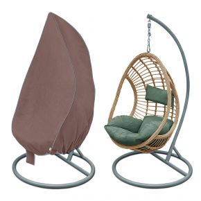 Funda para silla colgante tipo huevo XL, marrón (95-110 x 175 cm)
