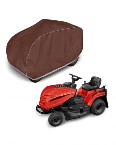 Funda para tractor cortacésped Optimal Garage L190, marrón (190 x 83 x 77 cm)