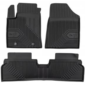 Alfombrillas de goma 3D No.77 para Hyundai Kona Electric II crossover desde 2022 (3 piezas)