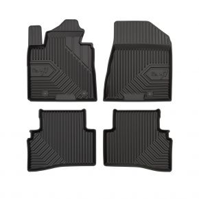 Alfombrillas de goma 3D No.77 para KIA SPORTAGE IV (sin tensor de cinturón detrás del asiento del conductor) 2015-2018 (4 piezas)