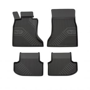 Alfombrillas de goma 3D No.77 para BMW 5 F10 xDrive 4x4 2013-2017 (4 piezas)