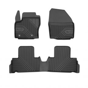 Alfombrillas de goma 3D No.77 para FORD S-MAX 2006-2014 (3 piezas)