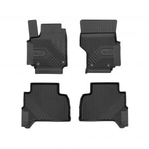Alfombrillas de goma 3D No.77 para Volkswagen Amarok I pickup, cabina doble 2009-2021 (4 piezas)