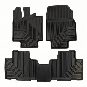 Alfombrillas de goma 3D No.77 para Toyota Highlander IV desde 2019 (3 piezas)