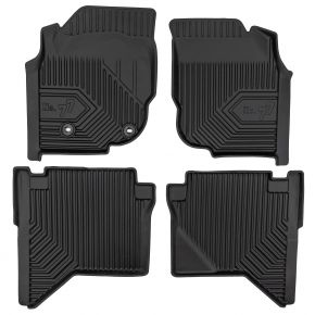 Alfombrillas de goma 3D No.77 para Toyota Hilux VII pickup 2005-2015 (4 piezas)