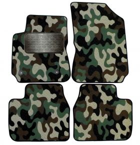 Alfombras textiles de camuflaje para Citroen C4 Cactus 2013-up 4 piezas
