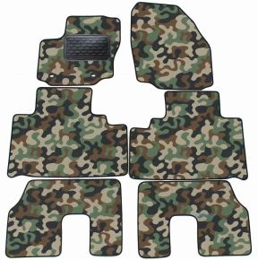 Alfombras textiles de camuflaje para Ford S-MAX 5 miiest 2007-2010