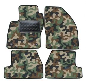 Alfombras textiles de camuflaje para Ford Focus III / C max II 2011-up
