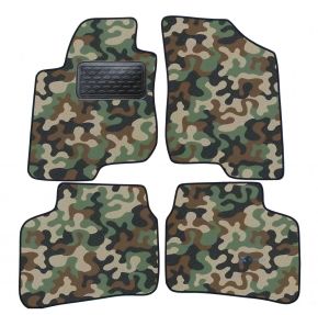 Alfombras textiles de camuflaje para Kia Cee'd 3D 2007-2013 4 piezas