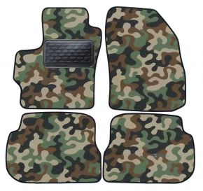 Alfombras textiles de camuflaje para Mazda 3 2004-2009 4 piezas