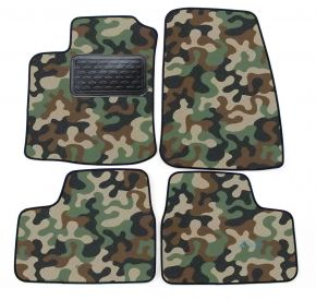 Alfombras textiles de camuflaje para Opel Astra II G 1999-2008 4 piezas