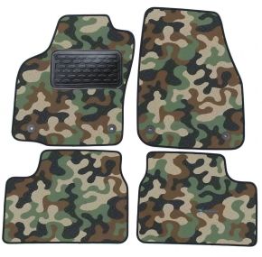Alfombras textiles de camuflaje para Opel Astra III H 2004-2013 4 piezas