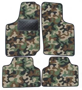 Alfombras textiles de camuflaje para Opel Corsa B/ TIGRA A 1993-2000 4 piezas