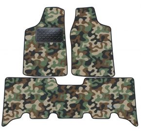 Alfombras textiles de camuflaje para Opel Frontera 1999-2004 4 piezas