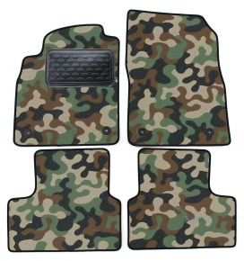 Alfombras textiles de camuflaje para Opel Astra J 2010-2015 4 piezas