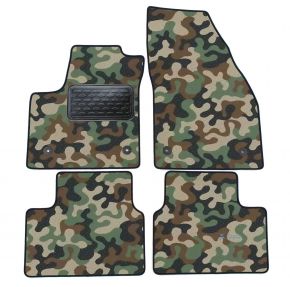 Alfombras textiles de camuflaje para Opel Meriva B 2011-up 4 piezas