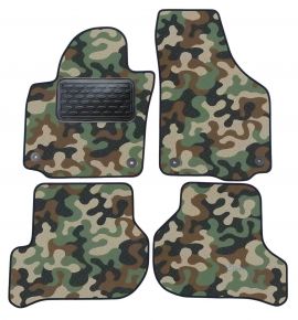 Alfombras textiles de camuflaje para Skoda Yeti / Golf 5 Plus