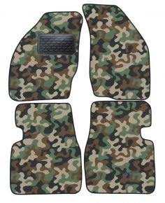 Alfombras textiles de camuflaje para Suzuki Baleno 1995-2007 4 piezas