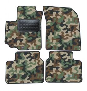 Alfombras textiles de camuflaje para Suzuki Swift 2010-2017 4 piezas