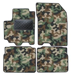 Alfombras textiles de camuflaje para Suzuki S-cross / SX4 2013-up 4 piezas