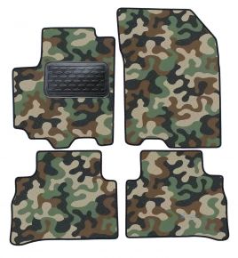 Alfombras textiles de camuflaje para Suzuki Vitara 2015-up 4 piezas