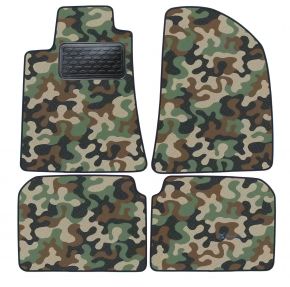 Alfombras textiles de camuflaje para Toyota Avensis 2003-2008 4 piezas