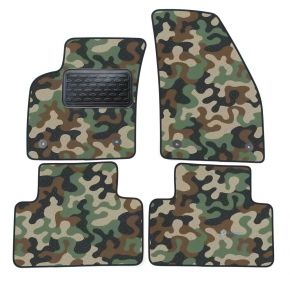 Alfombras textiles de camuflaje para Volvo V50 / S40 2004-2012 4 piezas