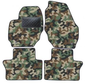 Alfombras textiles de camuflaje para Volvo S80 2007-up 4 piezas