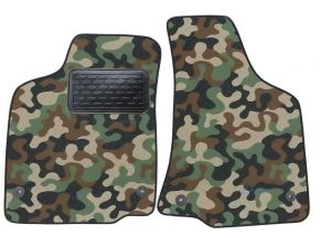 Alfombras textiles de camuflaje para Volkswagen Caddy 1998-2003 4 piezas