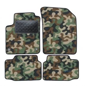 Alfombras textiles de camuflaje para Volkswagen UP ! 2010-up 4 piezas