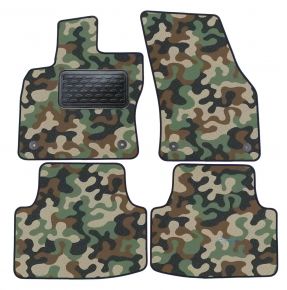 Alfombras textiles de camuflaje para Volkswagen Tiguan 2007-up 4 piezas