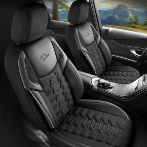 Fundas de asiento BERLIN negro-gris compatibles con ALFA ROMEO 146