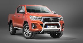 Bullbar delanteros Steeler para TOYOTA HILUX (FACELIFT) 2018-2021 Modelo A