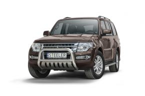 Bullbar delanteros Steeler para Mitsubishi Pajero 2007-2014 Modelo S