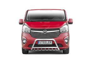 Bullbar delanteros Steeler para OPEL VIVARO 2014-2019 Modelo G