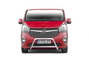 Bullbar delanteros Steeler para OPEL VIVARO 2014-2019 Modelo A