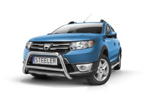 Bullbar delanteros Steeler para DACIA SANDERO STEPWAY 2012-2016 Modelo A