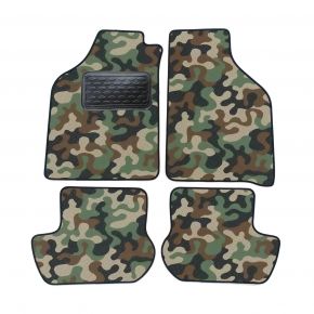 Alfombras textiles de camuflaje para Ford Ka 1997-2008 4 piezas