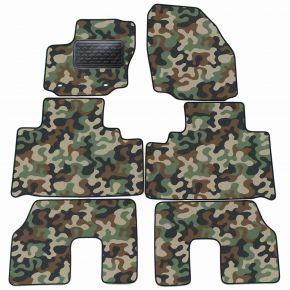 Alfombras textiles de camuflaje para Ford S-MAX 5 miiest 2007-2010