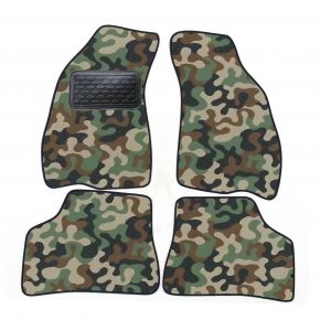 Alfombras textiles de camuflaje para Hyundai Accent 1994-2000 4 piezas