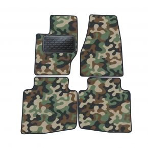 Alfombras textiles de camuflaje para Jeep Grand Cherokee 2005-2010 4 piezas