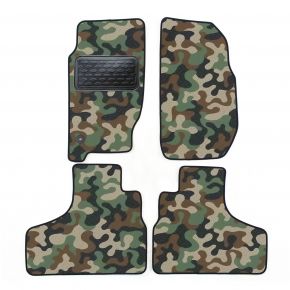 Alfombras textiles de camuflaje para Jeep Cherokee 2001-2007 4 piezas