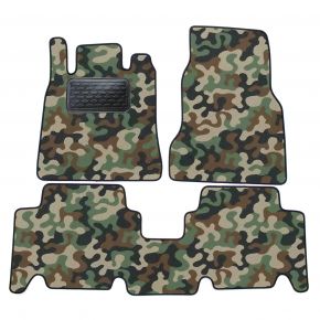 Alfombras textiles de camuflaje para Mercedes A Class W168 1997-2004 4 piezas