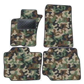 Alfombras textiles de camuflaje para Mercedes ML W163 1998-2005 4 piezas