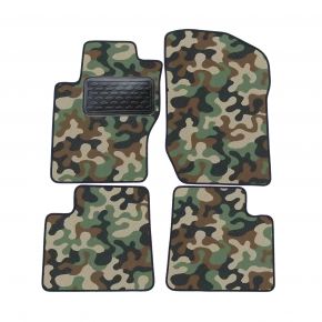 Alfombras textiles de camuflaje para Mercedes ML W164 2005-2013 4 piezas