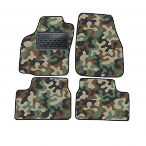 Alfombras textiles de camuflaje para Opel Astra III H 2004-2013 4 piezas