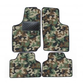 Alfombras textiles de camuflaje para Opel Corsa B/ TIGRA A 1993-2000 4 piezas